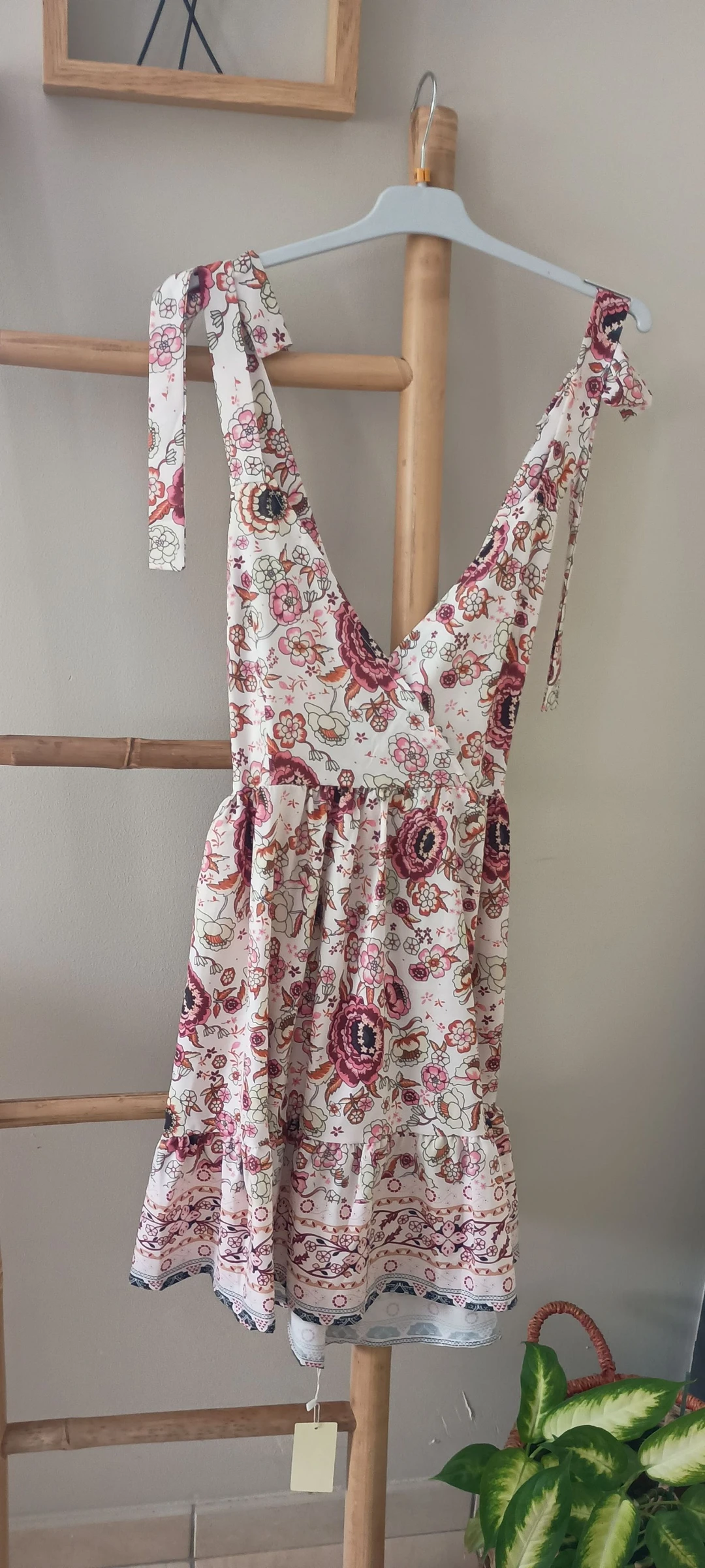 💥 Robe bohème dos-nu, taille S, neuve avec étiquette